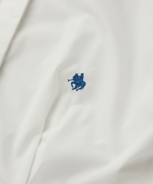 POLO BCS（ポロ ビーシーエス）の「【POLO BCS コラボ】ウエストタックフレアシャツ（シャツ/ブラウス・レディース・オフホワイト/サックスブルー/ピンク・FREE）」の15枚目の写真