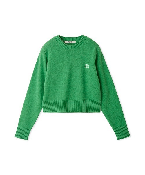 HUF 天使刺繍 クルーネックセーター L follow meクリエイティブ刺繍デザイン クルーネックニット