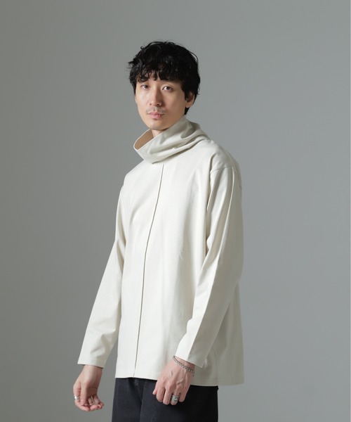 セール】WEB限定/ボリュームハイネックプルオーバー 長袖（Tシャツ