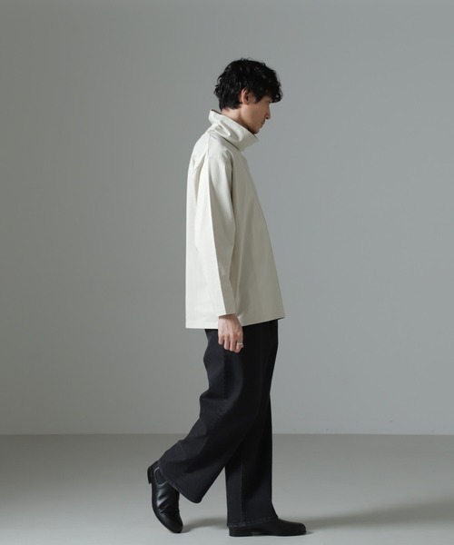 NANO universe(ナノユニバース)の「WEB限定/ボリュームハイネックプルオーバー 長袖(Tシャツ/カットソー・メンズ・グレー/ベージュ系その他/ネイビー・L/M)」の17枚目の写真