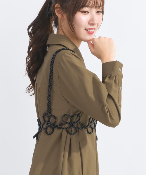 PICCIN（ピッチン）の「【WEB限定】フラワービーズビスチェ（キャミソール・レディース・ブラック/オフホワイト・M）」の11枚目の写真