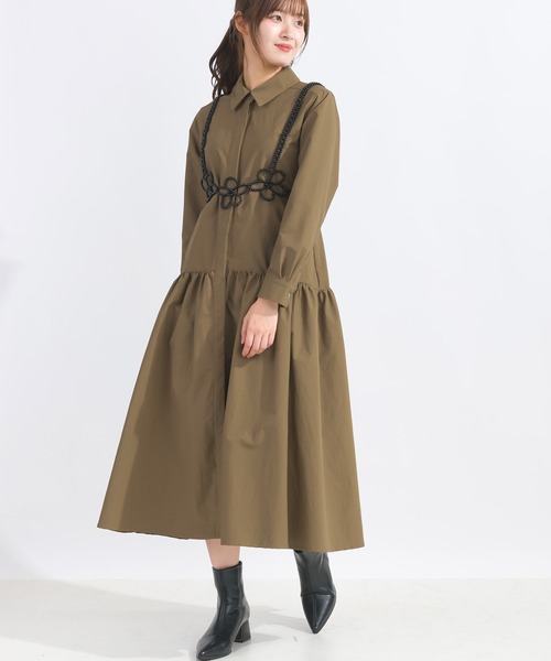 PICCIN（ピッチン）の「【WEB限定】フラワービーズビスチェ（キャミソール・レディース・ブラック/オフホワイト・M）」の15枚目の写真