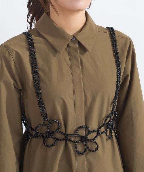 PICCIN（ピッチン）の「【WEB限定】フラワービーズビスチェ（キャミソール・レディース・ブラック/オフホワイト・M）」の17枚目の写真