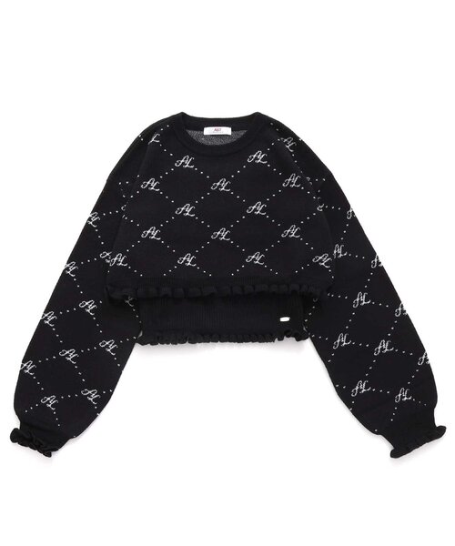 algy(アルジー)の「ソウガラタンタケニット&キャミセット(ニット/セーター・キッズ・ブラック/ピンク/オフホワイト・X-SMALL/XX-SMALL/MEDIUM/SMALL)」の6枚目の写真