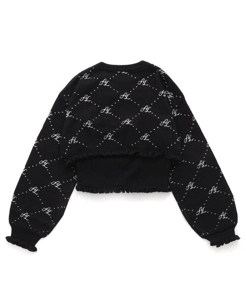 algy(アルジー)の「ソウガラタンタケニット&キャミセット(ニット/セーター・キッズ・ブラック/ピンク/オフホワイト・X-SMALL/XX-SMALL/MEDIUM/SMALL)」の12枚目の写真