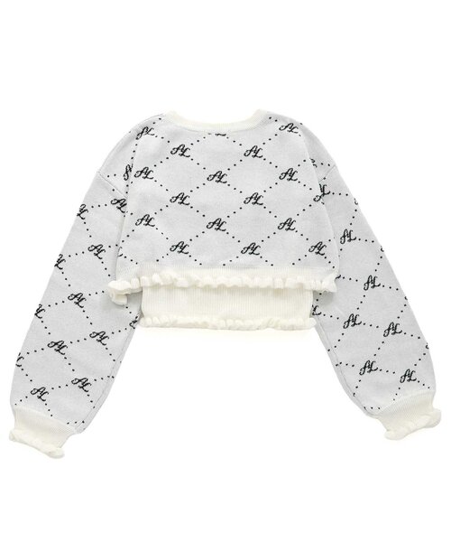 algy(アルジー)の「ソウガラタンタケニット&キャミセット(ニット/セーター・キッズ・ブラック/ピンク/オフホワイト・X-SMALL/XX-SMALL/MEDIUM/SMALL)」の13枚目の写真