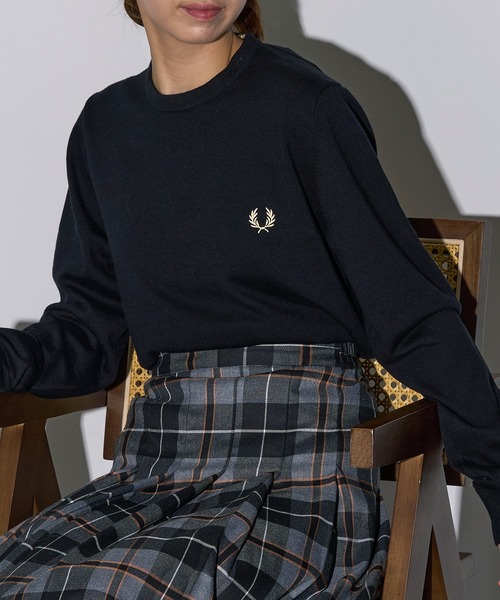 FRED PERRY】CLASSIC CREW NECK JUMPER メリノウール クラシッククルー