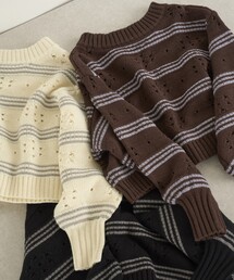 Firsthand | Firsthand/ファーストハンド フラワーボーダーニット(ニット/セーター)