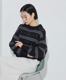 Firsthand | Firsthand/ファーストハンド フラワーボーダーニット(ニット/セーター)