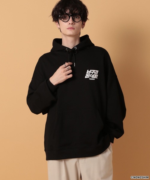 RAGEBLUE（レイジブルー）の「【NEOGURI/ノグリ】コラボ/プリントオーバーサイズパーカー（パーカー・メンズ・グレー/ブラック・FREE）」の3枚目の写真