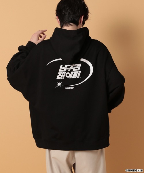 RAGEBLUE（レイジブルー）の「【NEOGURI/ノグリ】コラボ/プリントオーバーサイズパーカー（パーカー・メンズ・グレー/ブラック・FREE）」の7枚目の写真