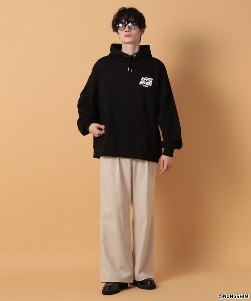 RAGEBLUE（レイジブルー）の「【NEOGURI/ノグリ】コラボ/プリントオーバーサイズパーカー（パーカー・メンズ・グレー/ブラック・FREE）」の8枚目の写真