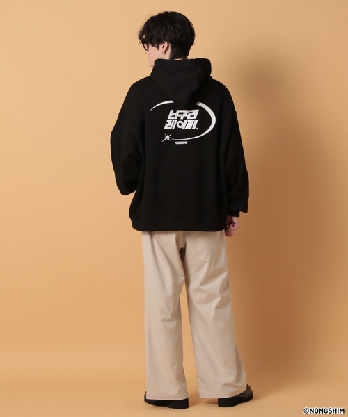 RAGEBLUE（レイジブルー）の「【NEOGURI/ノグリ】コラボ/プリントオーバーサイズパーカー（パーカー・メンズ・グレー/ブラック・FREE）」の9枚目の写真