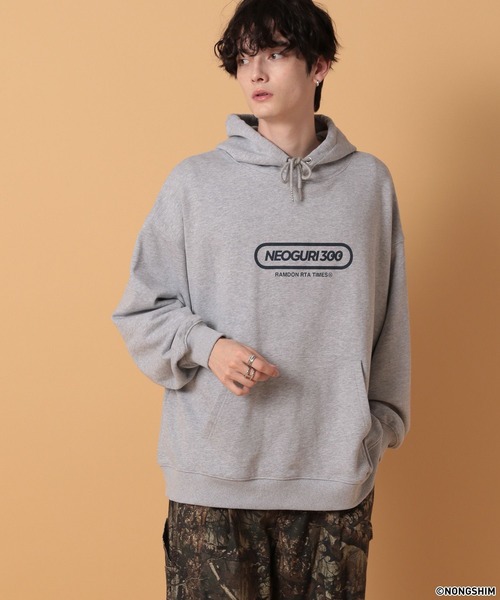 RAGEBLUE（レイジブルー）の「【NEOGURI/ノグリ】コラボ/プリントオーバーサイズパーカー（パーカー・メンズ・グレー/ブラック・FREE）」の22枚目の写真