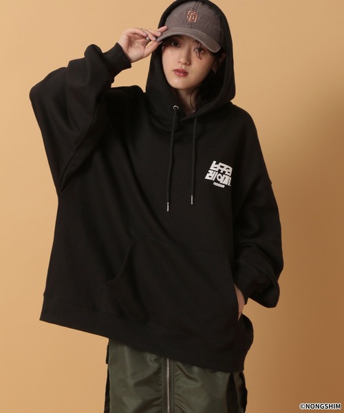 RAGEBLUE（レイジブルー）の「【NEOGURI/ノグリ】コラボ/プリントオーバーサイズパーカー（パーカー・メンズ・グレー/ブラック・FREE）」の15枚目の写真