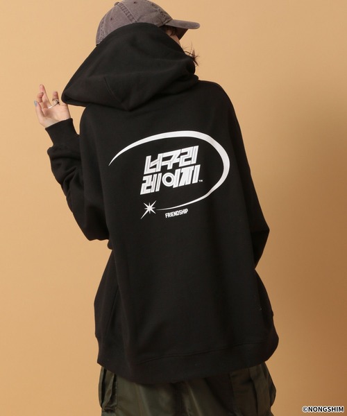 RAGEBLUE（レイジブルー）の「【NEOGURI/ノグリ】コラボ/プリントオーバーサイズパーカー（パーカー・メンズ・グレー/ブラック・FREE）」の18枚目の写真