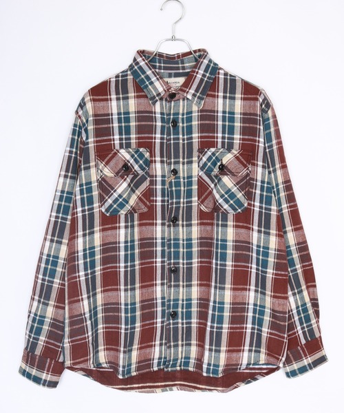 裏起毛 ヘビーネル チェック柄 長袖ワークシャツ（シャツ/ブラウス）｜WESTSEA（ウエストシー） 6,980円