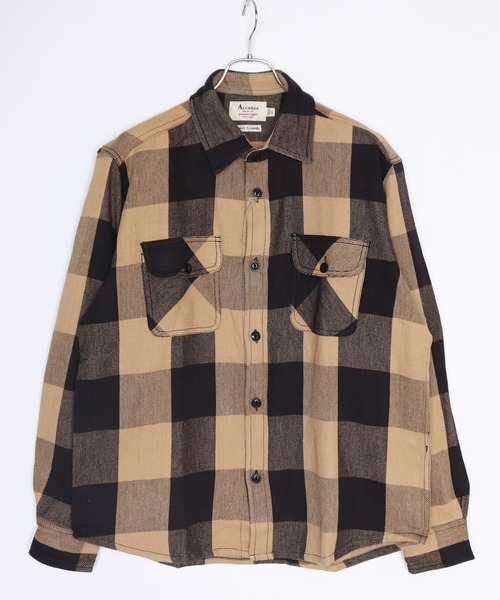 WESTSEA(ウエストシー)の「裏起毛 ヘビーネル チェック柄 長袖ワークシャツ(シャツ/ブラウス・メンズ・レッド系その他2/ブルー/グレー/ダークグリーン/オレンジ系その他/ブラック系その他/ホワイト/レッド/グリーン/ブラウン/レンガ/レッド系その他/ベージュ系その他/オレンジ系その他2/レッド系その他3/パープル/ミント/サンドベージュ/イエロー/オレンジ/ベージュ/ブルー系その他/マスタード/グリーン系その他/グリーン系その他2/ロイヤルブルー/サックスブルー/ブラック/スカイブルー/ブラウン系その他/グレー系その他/ブルー系その他2/ブラック系その他2・L/M/XL)」の11枚目の写真