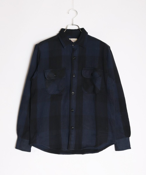 WESTSEA(ウエストシー)の「裏起毛 ヘビーネル チェック柄 長袖ワークシャツ(シャツ/ブラウス・メンズ・レッド系その他2/ブルー/グレー/ダークグリーン/オレンジ系その他/ブラック系その他/ホワイト/レッド/グリーン/ブラウン/レンガ/レッド系その他/ベージュ系その他/オレンジ系その他2/レッド系その他3/パープル/ミント/サンドベージュ/イエロー/オレンジ/ベージュ/ブルー系その他/マスタード/グリーン系その他/グリーン系その他2/ロイヤルブルー/サックスブルー/ブラック/スカイブルー/ブラウン系その他/グレー系その他/ブルー系その他2/ブラック系その他2・L/M/XL)」の22枚目の写真