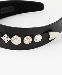 TOGA ＴＯＯ　レザーコンチョヘッドバンドカチューシャ TOGA TOO（トーガトゥ）の「【TOGA TOO/トーガトゥー】Leather