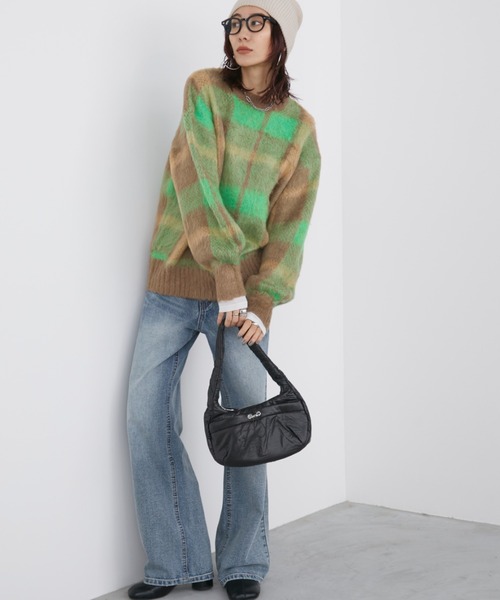 Auntie Rosa Holiday（アンティローザホリデー）の「ワンハンドルドロストバッグ（ハンドバッグ・レディース・シルバー/ブラック・FREE）」の8枚目の写真