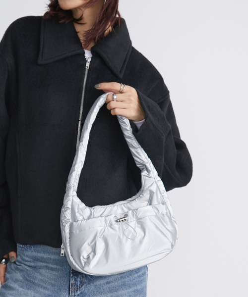 Auntie Rosa Holiday（アンティローザホリデー）の「ワンハンドルドロストバッグ（ハンドバッグ・レディース・シルバー/ブラック・FREE）」の9枚目の写真