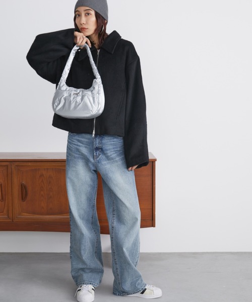 Auntie Rosa Holiday（アンティローザホリデー）の「ワンハンドルドロストバッグ（ハンドバッグ・レディース・シルバー/ブラック・FREE）」の13枚目の写真