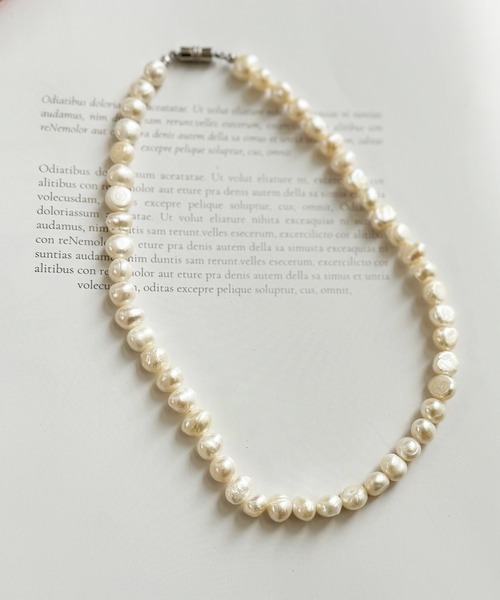 NOLITA LABORATORY（ノリータラボラトリー）の「【 NOLITA / ノリータ 】ナチュラル 淡水パール チョーカー ネックレス（ネックレス・レディース・ゴールド/シルバー・FREE）」の5枚目の写真