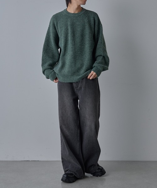 COLONY 2139（コロニートゥーワンスリーナイン）の「ウォッシャブルスポンジニット（ニット/セーター・メンズ・ブラック/ネイビー/グリーン・MEDIUM/LARGE）」の12枚目の写真