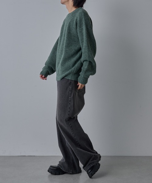 COLONY 2139（コロニートゥーワンスリーナイン）の「ウォッシャブルスポンジニット（ニット/セーター・メンズ・ブラック/ネイビー/グリーン・MEDIUM/LARGE）」の13枚目の写真