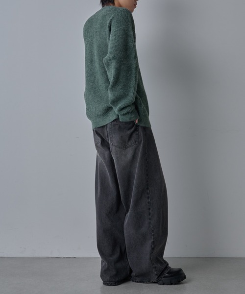 COLONY 2139（コロニートゥーワンスリーナイン）の「ウォッシャブルスポンジニット（ニット/セーター・メンズ・ブラック/ネイビー/グリーン・MEDIUM/LARGE）」の15枚目の写真