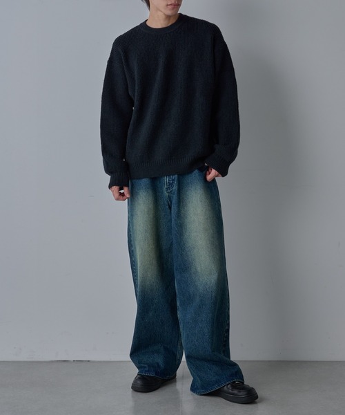 COLONY 2139（コロニートゥーワンスリーナイン）の「ウォッシャブルスポンジニット（ニット/セーター・メンズ・ブラック/ネイビー/グリーン・MEDIUM/LARGE）」の8枚目の写真