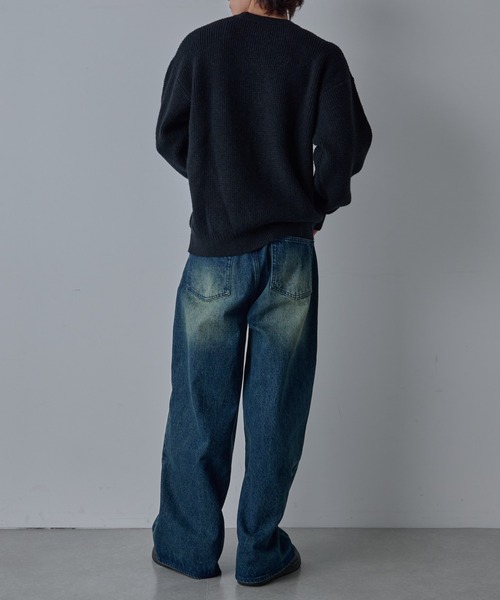 COLONY 2139（コロニートゥーワンスリーナイン）の「ウォッシャブルスポンジニット（ニット/セーター・メンズ・ブラック/ネイビー/グリーン・MEDIUM/LARGE）」の10枚目の写真