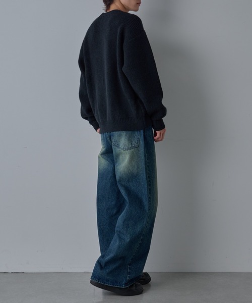 COLONY 2139（コロニートゥーワンスリーナイン）の「ウォッシャブルスポンジニット（ニット/セーター・メンズ・ブラック/ネイビー/グリーン・MEDIUM/LARGE）」の11枚目の写真