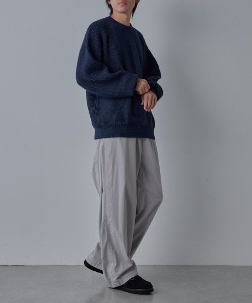 COLONY 2139（コロニートゥーワンスリーナイン）の「ウォッシャブルスポンジニット（ニット/セーター・メンズ・ブラック/ネイビー/グリーン・MEDIUM/LARGE）」の19枚目の写真