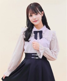 axes femme POETIQUE | レースデザインガーリーブラウス(シャツ/ブラウス)