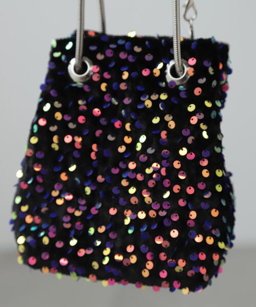 FREE'S MART(フリーズマート)の「◆ハトメチェーンバッグ(ショルダーバッグ・レディース・ブラック/ベージュ・フリ-)」の7枚目の写真