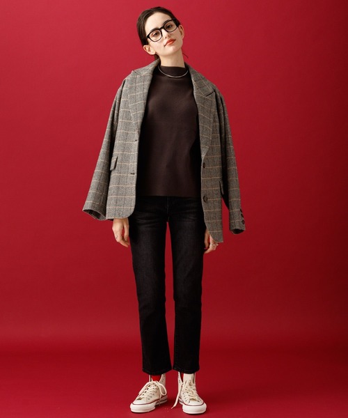 saloon（サルーン）の「SALOON(サルーン)/スリムテーパードデニムパンツ（デニムパンツ・レディース・ブラック・SMALL）」の3枚目の写真