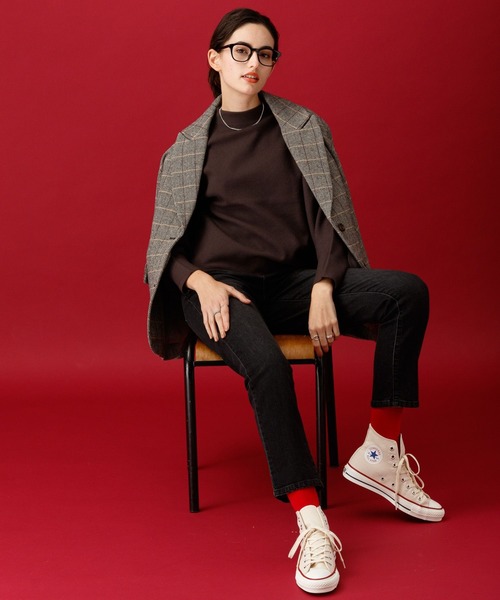 saloon（サルーン）の「SALOON(サルーン)/スリムテーパードデニムパンツ（デニムパンツ・レディース・ブラック・SMALL）」の4枚目の写真