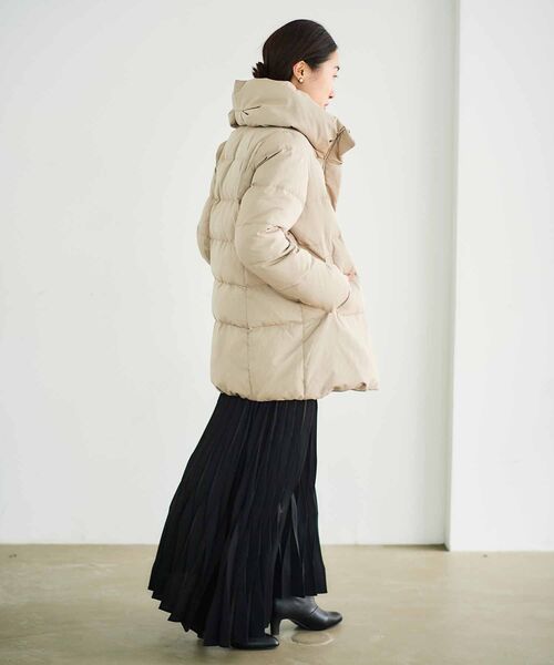 le.coeur blanc（ルクールブラン）の「デシン変形プリーツスカート（スカート・レディース・ブラック/ベージュ系その他・38）」の20枚目の写真