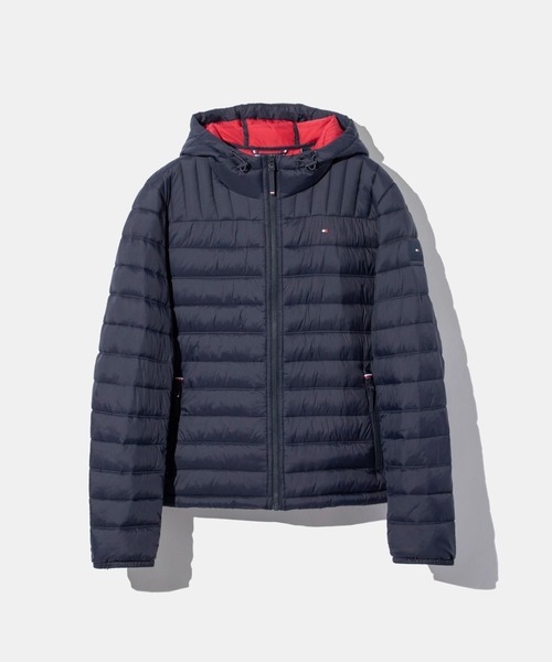 セール】TOMMY HILFIGER NYLON QUILTED HOODY トミー