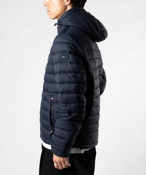 トミー ナイロンダウンジャケット セール】TOMMY HILFIGER NYLON QUILTED HOODY トミー