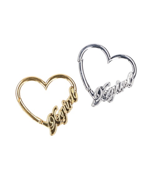 X-girl（エックスガール）の「HEART LOGO CARABINER（キーケース/キーアクセサリー・レディース・シルバー/ゴールド・ONE SIZE）」の11枚目の写真