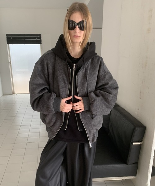 フェイクツーピースブルゾン LON24a133（その他アウター）｜LONSLAN（ロンスラン）