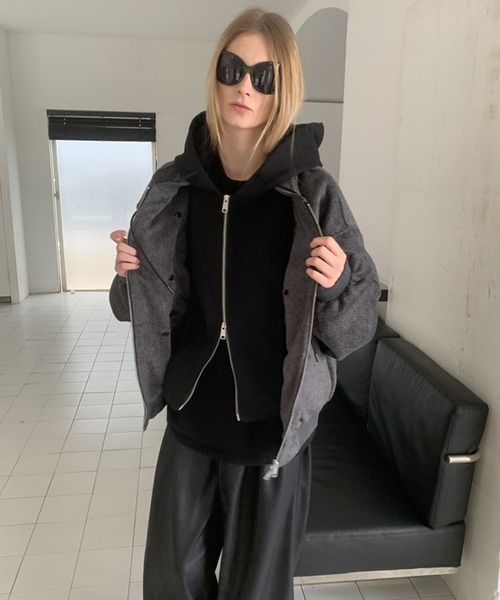 フェイクツーピースブルゾン LON24a133（その他アウター）｜LONSLAN（ロンスラン）