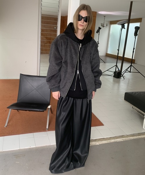 フェイクツーピースブルゾン LON24a133（その他アウター）｜LONSLAN（ロンスラン）