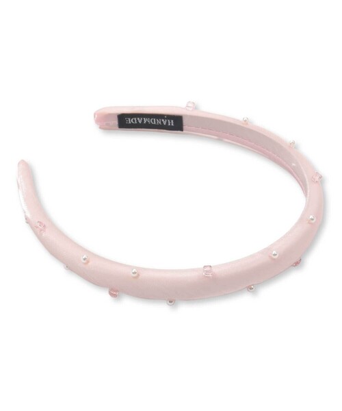 BeBe Petits Pois Vert（ベベプチポワヴェール）の「【店舗限定】パール＆ストーンカチューシャ（カチューシャ・キッズ・ピンク/ブラック・FREE）」の6枚目の写真