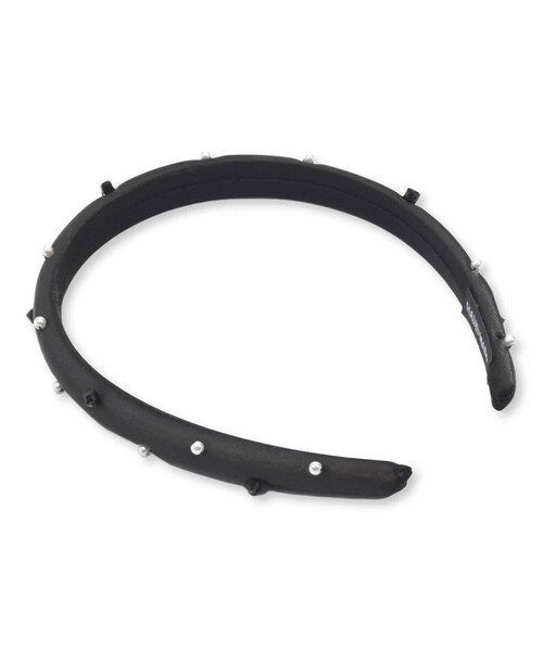 BeBe Petits Pois Vert（ベベプチポワヴェール）の「【店舗限定】パール＆ストーンカチューシャ（カチューシャ・キッズ・ピンク/ブラック・FREE）」の9枚目の写真