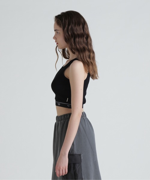 Ameri（アメリ）の「LOGO TAPE TANK TOP（タンクトップ）」 - WEAR