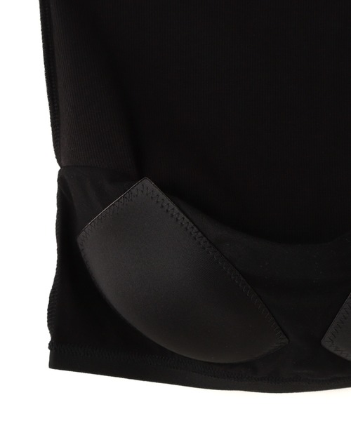 AVIREX（アヴィレックス）の「LOGO RUBBER TAPE BRA TOPS/ロゴラバーテープ ブラトップス（タンクトップ・レディース・オフホワイト/ブラック・S/M）」の7枚目の写真